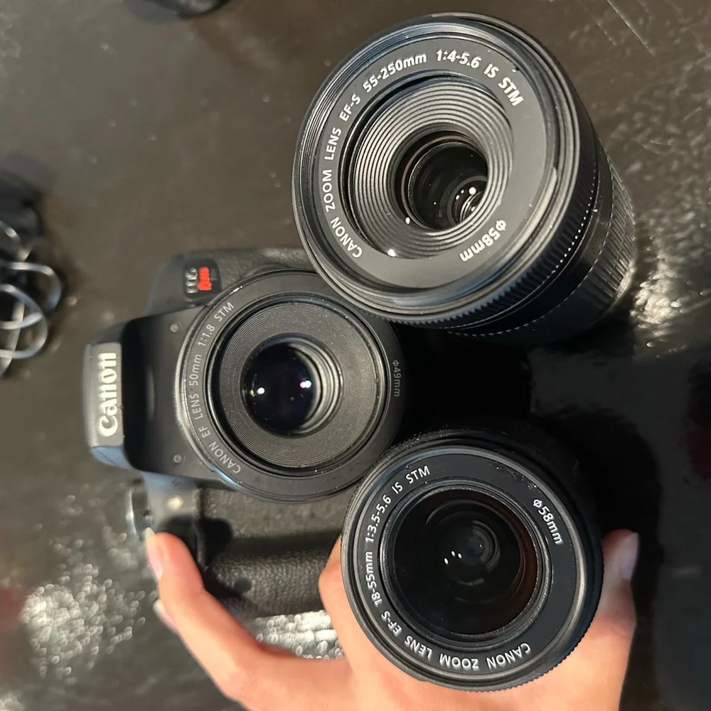 Canon Rebel T6i with Lens Bundle
